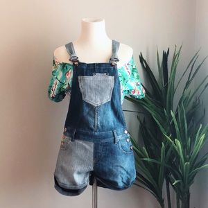 Bicolor American Rag Denim Overalls